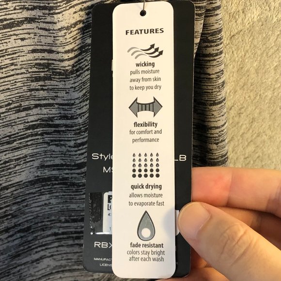 RBX X-Train X-Dri Men's XXL Performance Tank Top Muscle Shirt CRM337BLB Wicking - Picture 4 of 13